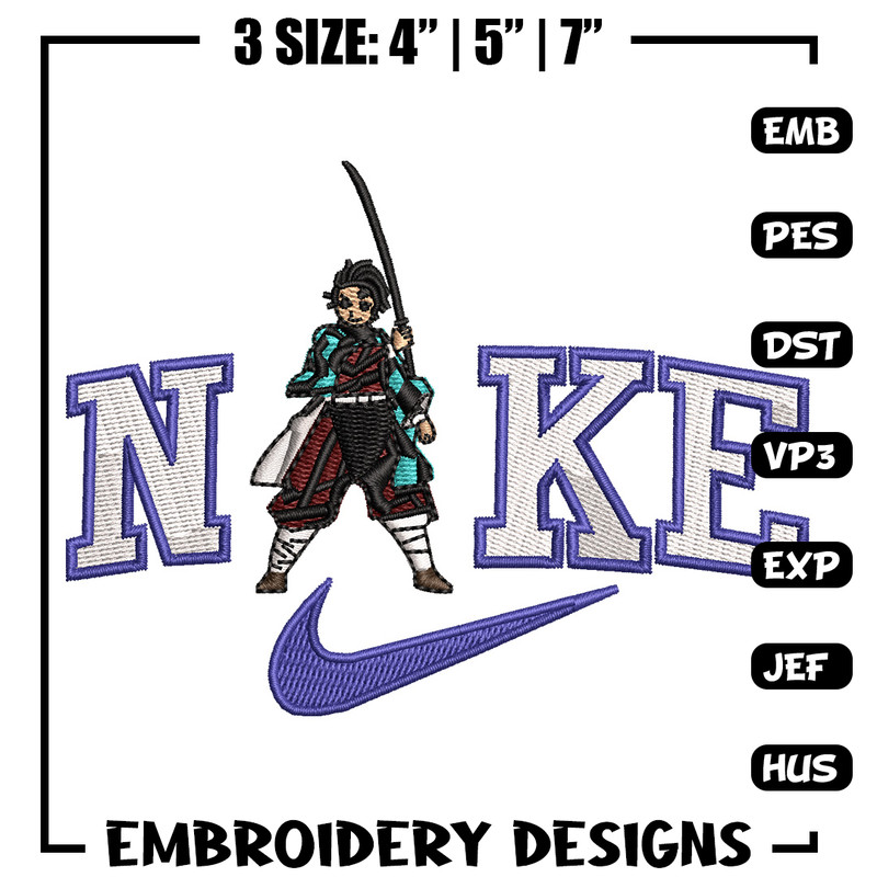 Nike tanjiro embroidery design, Tanjiro embroidery, Nike design, Embroidery shirt, Embroidery file, Digital download.jpg