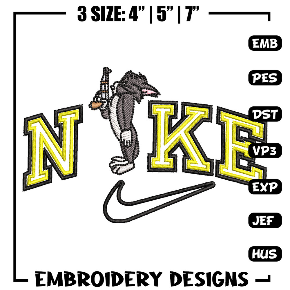 Nike tom gun embroidery design, Tom and jerry embroidery, Nike design,Embroidery file,Embroidery shirt,Digital download.jpg