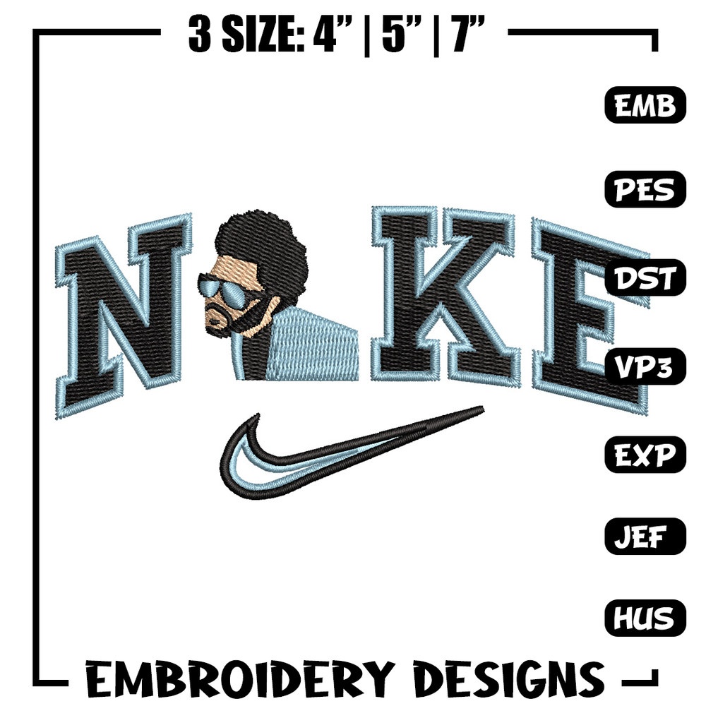 Nike weeknd embroidery design, The weeknd embroidery, Nike design, Embroidery shirt, Embroidery file, Digital download.jpg