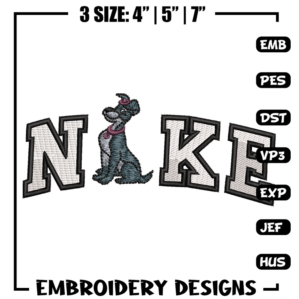 Nike x dog embroidery design, Dog embroidery, Nike design, Embroidery shirt, Embroidery file, Digital download.jpg