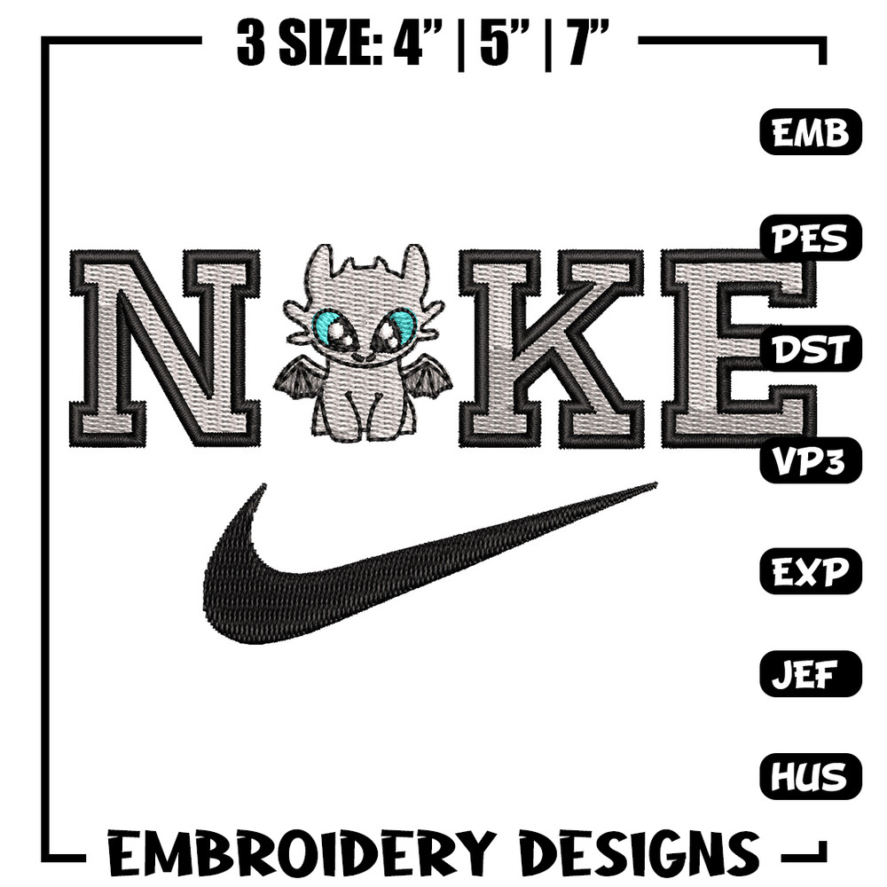 Nike x dragon black embroidery design, Dragon embroidery, Nike design,Embroidery shirt,Embroidery file, Digital download.jpg