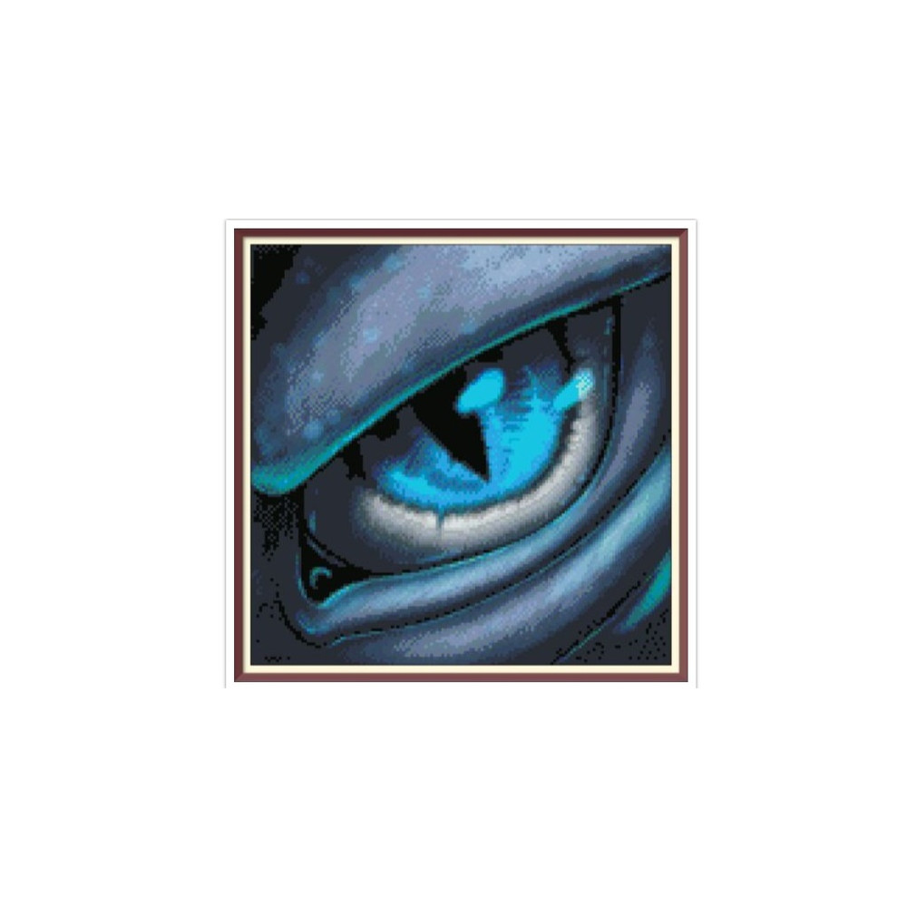 Dragon's Eye - Cross Stitch Pattern - PDF Counted Vintage Cross Stitches Pattern - Dragon Cross Stitch - Year of the Dragon.jpg