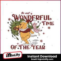 winnie the pooh the most wonderful time of the year svg