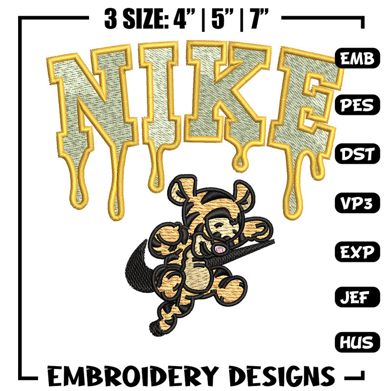Nike x tigger embroidery design, Pooh embroidery, Nike design, Embroidery shirt, Embroidery file, Digital download.jpg