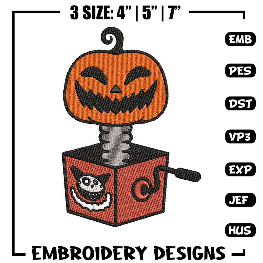 Pumpkin surprise Embroidery design, Pumpkin halloween Embroidery, halloween design, Embroidery File, Digital download..jpg