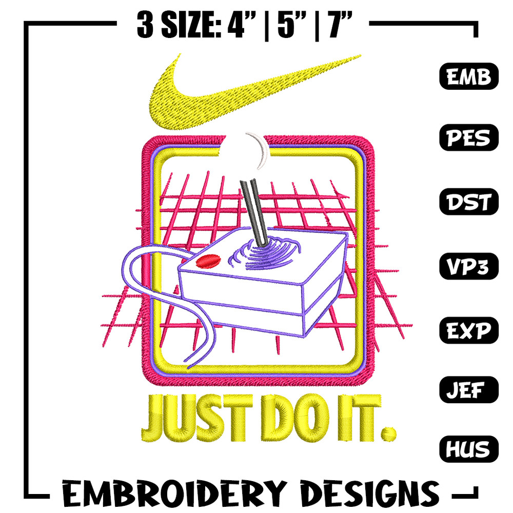 Retro nostalgia game Nike Embroidery design, logo Embroidery, Nike design, Embroidery file, logo shirt, Instant download.jpg
