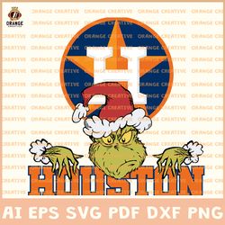 Houston Astros Svg Files, MLB Astros Logo Clipart, Grinch Vector, Svg Files for Cricut Silhouette, Digital