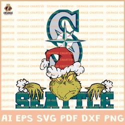 Seattle Mariners Svg Files, MLB Mariners Logo Clipart, Grinch Vector, Svg Files for Cricut Silhouette, Digital
