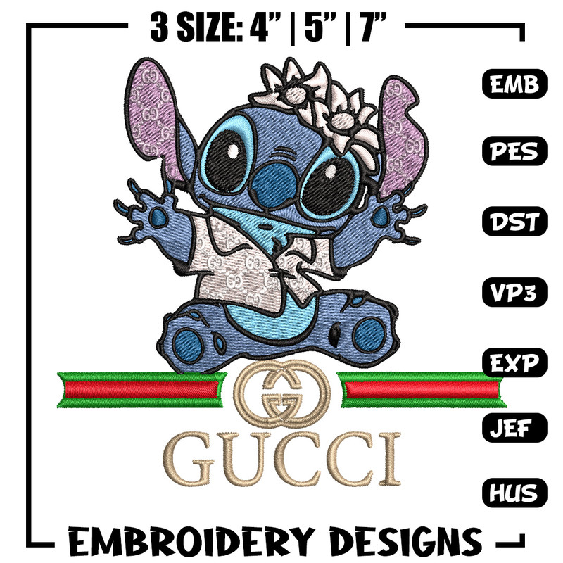 Stitch baby gucci Embroidery Design, Gucci Embroidery, Embroidery File, Logo shirt, Sport Embroidery, Digital download..jpg