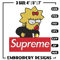 Supreme Lisa Simpson Embroidery design, Simpson Embroidery, cartoon design, Embroidery File, Digital download..jpg