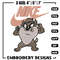 Tasmanian Devil Nike Embroidery design, cartoon Embroidery, Nike design, Embroidery file, Instant download..jpg