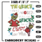 The grinch logo Embroidery design, Grinch christmas Embroidery, Grinch design, Embroidery File, Instant download.jpg
