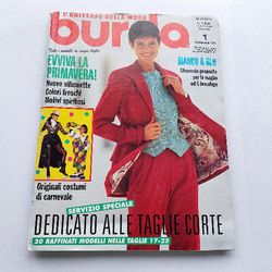 Burda 1 / 1994 magazine Italiano language