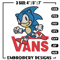 Vans Sonic Embroidery design, Vans Sonic Embroidery, cartoon design, Embroidery File, cartoon shirt, Instant download..jpg
