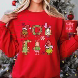 grinch christmas sweatshirt for women new year gift, kids christmas sweater, christmas tshirt, christmas t-shirt gift fo