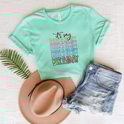 it's my birthday shirt, birthday shirt, birthday party shirt, birthday gift, gift for birthday, birthday gift shirt