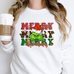 the grinch christmas sweatshirt for women new year gift, kids christmas sweater, christmas tshirt, christmas family t-sh