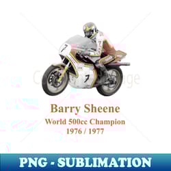 barry sheene moto gp legend motorbike racer champion - exclusive png sublimation download - perfect for sublimation art