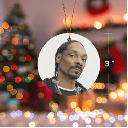 snoop dogg christmas ornament ceramic