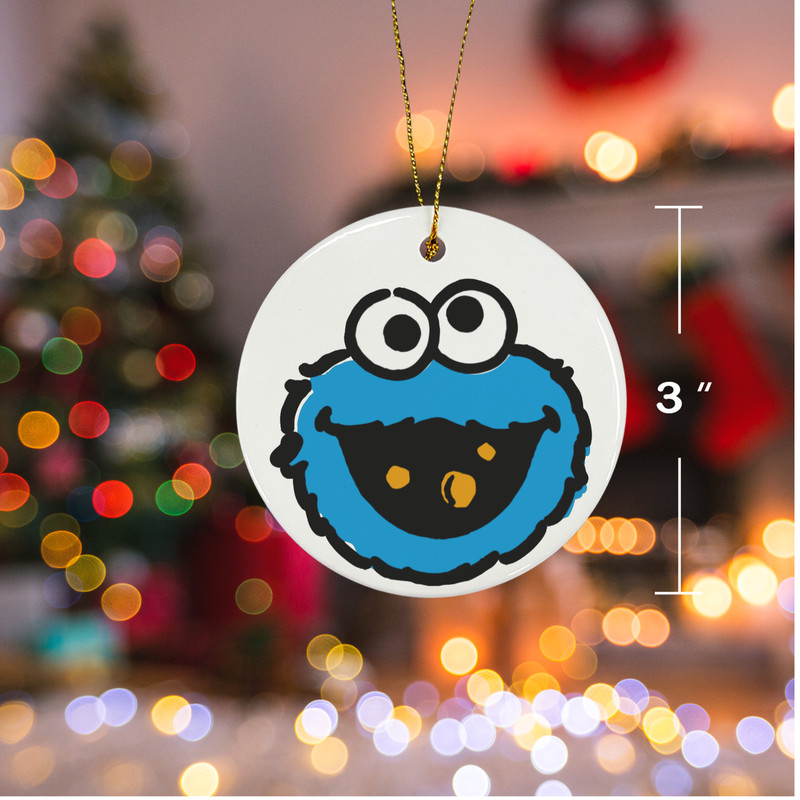 Cookie Monster Christmas Ornament Ceramic.png