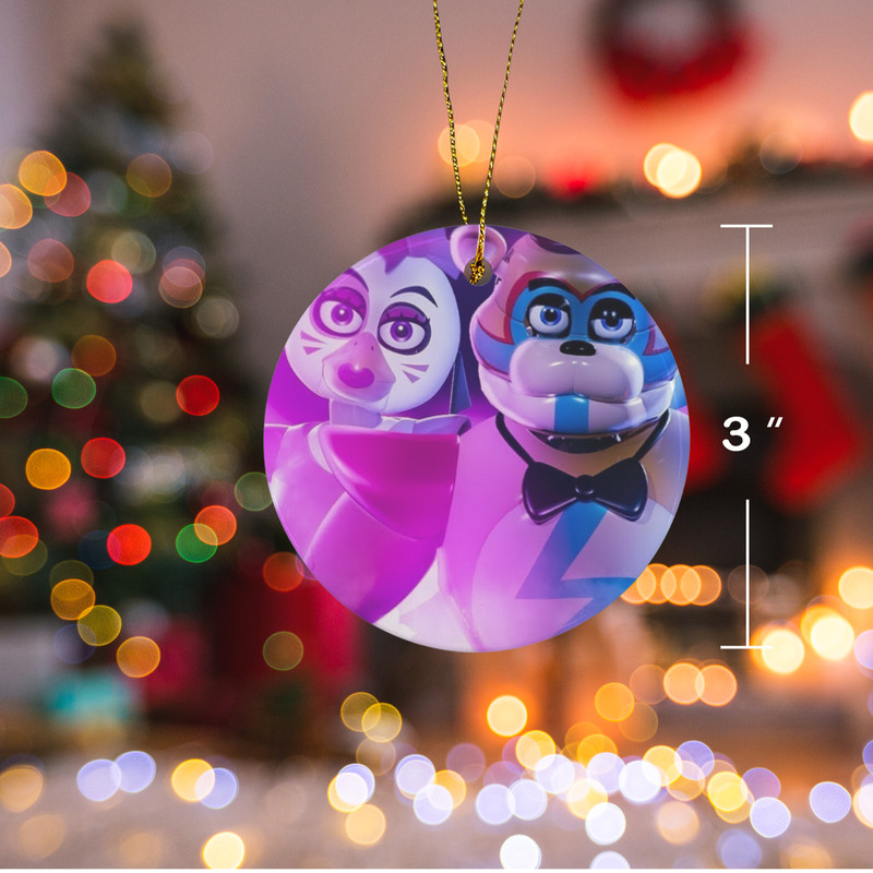 FNAF security breach Christmas Ornament Ceramic.png