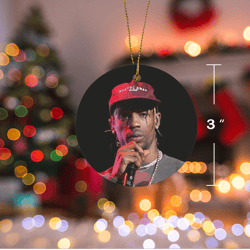 travis scott christmas ornament ceramic
