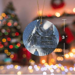 polar express christmas ornament ceramic