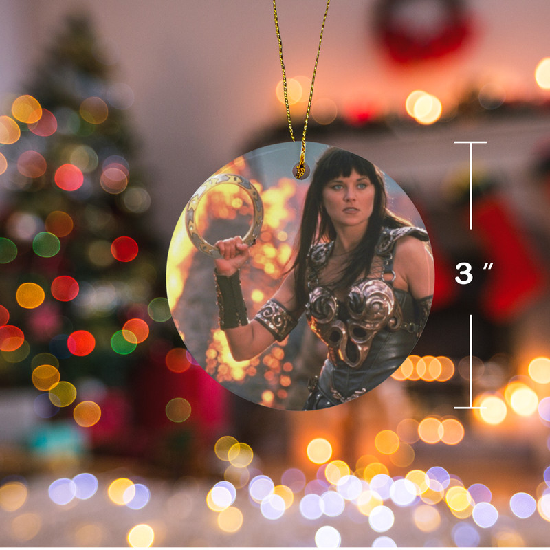 Xena Warrior Princess Christmas Ornament Ceramic.png