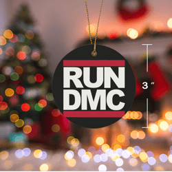run dmc christmas ornament ceramic