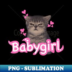 Cutie cat babygirl design kawaii - Aesthetic Sublimation Digital File - Vibrant and Eye-Catching Typography