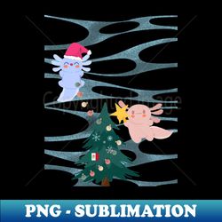 Axolotl Christmas - Artistic Sublimation Digital File - Boost Your Success with this Inspirational PNG Download