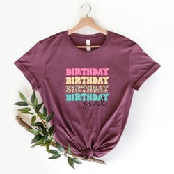 leopard birthday girl shirt, girls birthday shirt, birthday party girl shirt, leopard birthday girl tee, birthday girl g