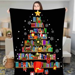 book lovers gifts blanket, book accessories for reading lovers, book reading librarian gifts fleece sherpa blanket, chri