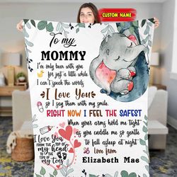 custom hi mommy newborn gift first christmas blanket gift for newborn fleece sherpa blanket, blanket for mom, new mom bl