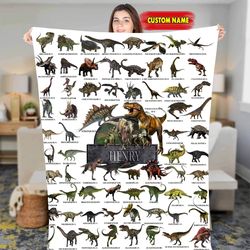 custom name blanket, to my son dinosaur fleece sherpa blanket, christmas blanket, birthday gift for son, custom dinosaur