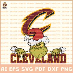 Cleveland Cavaliers NBA Svg Files, NBA Cavaliers Logo Clipart, Grinch Vector, Svg Files for Cricut Silhouette, Digital