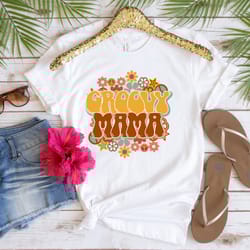 groovy mama shirt, groovy birthday party outfit, groovy mom tshirt, mama gift, hippie mom, groovy party, gift for her, r