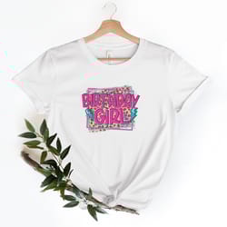 rainbow birthday shirt, leopard birthday girl shirt, birthday party girl shirt, birthday queen, pink girl birthday gift,