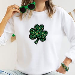 st patricks day with shamrock shirt, happy st patricks day shirt, shamrock shirt, leopard shamrock, lucky shirt, irish d
