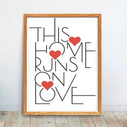 Art Print Wall Art Poster Home Poster Love Printable Inspirational Quotes Wall Art Quote Print Love Prints Family Gift