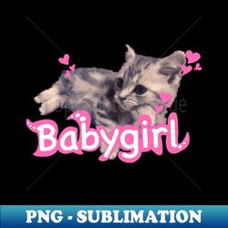 Cutie cat babygirl design kawaii - Trendy Sublimation Digital Download - Vibrant and Eye-Catching Typography