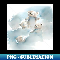 Cute baby teddy bears - Instant PNG Sublimation Download - Fashionable and Fearless