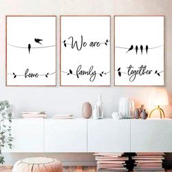 Home Decor Family Art Print Family Gift Home Decor Prints Home Prinrables Family Print Printable Wall Art Family Quotes