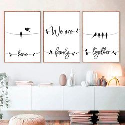 home decor family art print family gift home decor prints home prinrables family print printable wall art family quotes