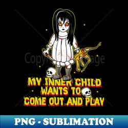 Ghoulie Girl Inner Child - Artistic Sublimation Digital File - Boost Your Success with this Inspirational PNG Download