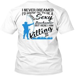 i&8217d grow up to be a bowhunter t shirt, i love hunting t shirt