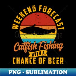 Fishing Weekend Forest Catfish Fishing - Modern Sublimation PNG File - Revolutionize Your Designs