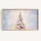 Frame TV Art Christmas Tree Digital Download  Abstract Colorful Xmas Art File for Tv  Pink Pastel Holiday Frame Tv Instant Download.jpg