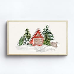 vintage fall frame tv art dark moody autumn pumpkin painting tv digital download thanksgiving pumpkins art file.jpg