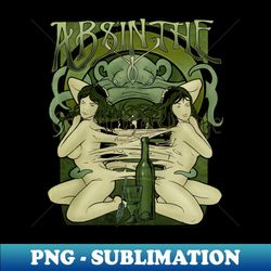 Absinthe - Premium PNG Sublimation File - Enhance Your Apparel with Stunning Detail